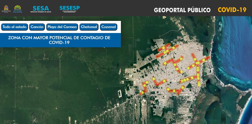 mapa interactivo covid 19