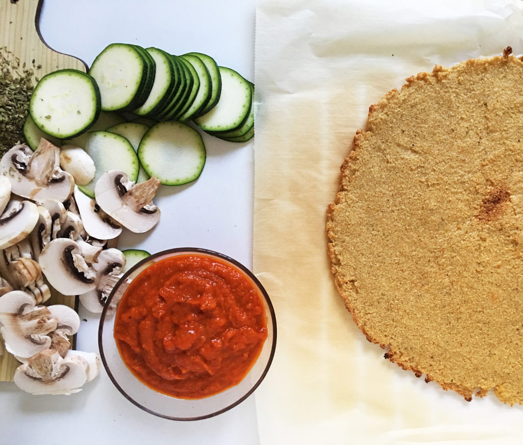 Pizza de quinoa individual