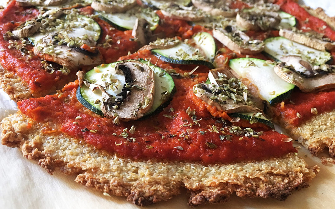 Pizza de quinoa individual