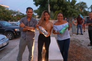 Juan Carral, Danny Benítez y Priscila Zayas