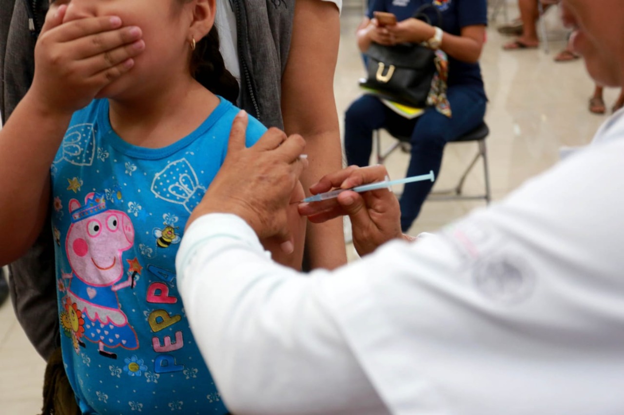 Vacunación a niños de Cancún