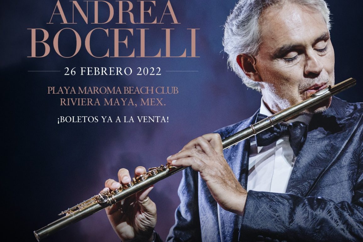 Andrea Bocelli en Riviera Maya